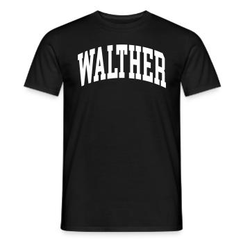 Walther - T-shirt homme - noir - Devant - AI Model Male 178 light (178cm)
