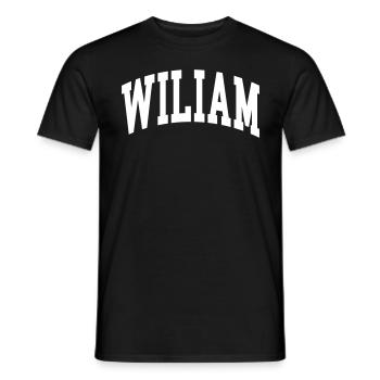 Wiliam - T-shirt homme - noir - Devant - AI Model Male 178 light (178cm)
