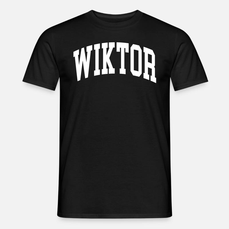 Wiktor - Männer T-Shirt - Schwarz