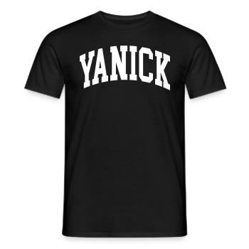 Yanick - T-shirt homme - noir - Devant - AI Model Male 178 light (178cm)