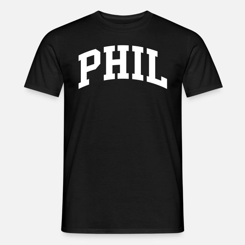 Phil - Männer T-Shirt - Schwarz