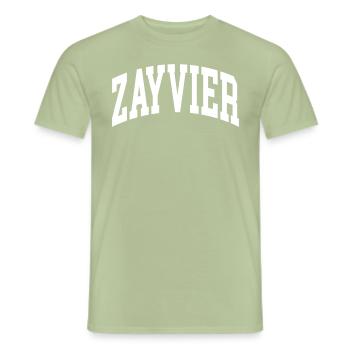 Zayvier - Men's T-Shirt - sage - Front - AI Model Male 178 light (178cm)