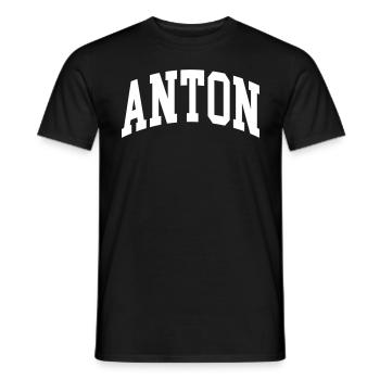Anton - T-shirt homme - noir - Devant - AI Model Male 178 light (178cm)