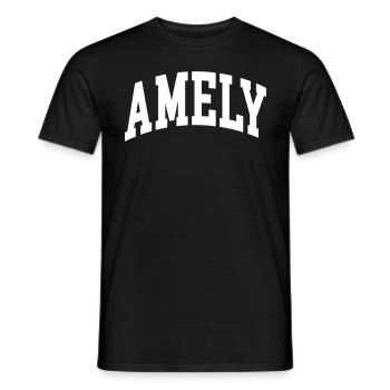 Amely - Men's T-Shirt - black - Front - AI Model Male 178 light (178cm)