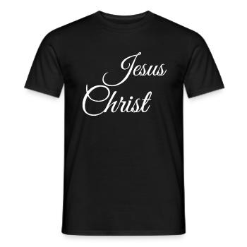 Jesus Christ Jesus Christus - Männer T-Shirt - Schwarz - Vorne - AI Model Male 178 light (178cm)