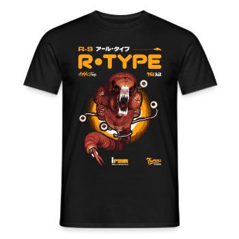 R-TYPE Retro Arcade Vintage - Männer T-Shirt - Schwarz - Vorne - AI Model Male 178 light (178cm)