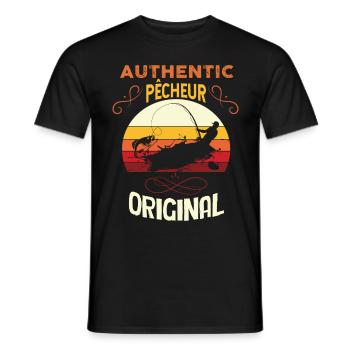 Pêcheur Original Citation Homme Pêcheur - T-shirt homme - noir - Devant - AI Model Male 178 light (178cm)