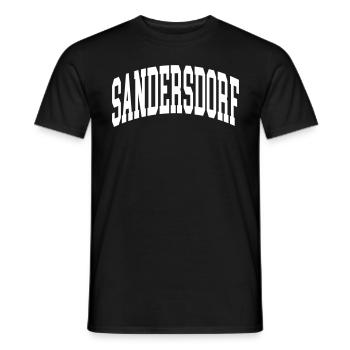 Canton de Sandersdorf - T-shirt homme - noir - Devant - AI Model Male 178 light (178cm)