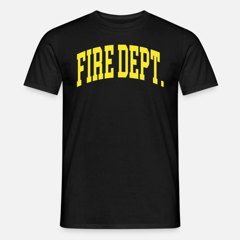 Fire Dept. - Männer T-Shirt - Schwarz