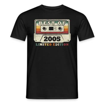 Das Beste des Jahres 2005 Jubiläum 2005 - Männer T-Shirt - Schwarz - Vorne - AI Model Male 178 light (178cm)
