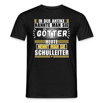 Götter in der Antike. Heute Schulleiter - Männer T-Shirt - Schwarz - Vorne - AI Model Male 178 light (178cm)