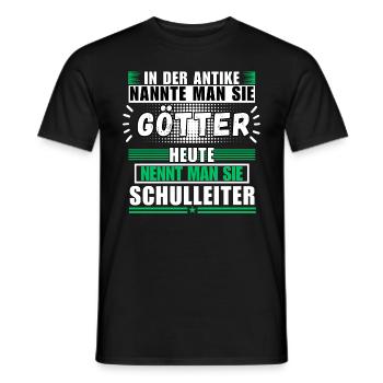 Götter in der Antike. Heute Schulleiter - Männer T-Shirt - Schwarz - Vorne - AI Model Male 178 light (178cm)
