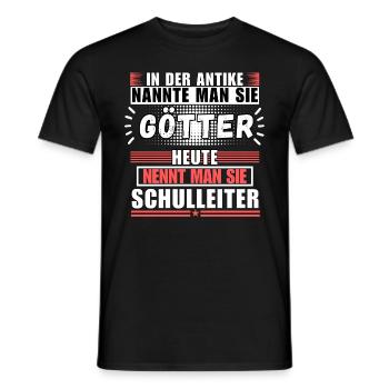 Götter in der Antike. Heute Schulleiter - Männer T-Shirt - Schwarz - Vorne - AI Model Male 178 light (178cm)