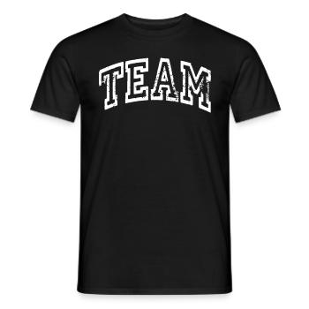 Équipe - T-shirt homme - noir - Devant - AI Model Male 178 light (178cm)