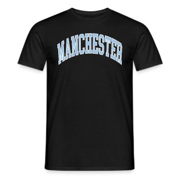 Manchester - T-shirt homme - noir - Devant - AI Model Male 178 light (178cm)
