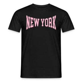 New York - T-shirt homme - noir - Devant - AI Model Male 178 light (178cm)