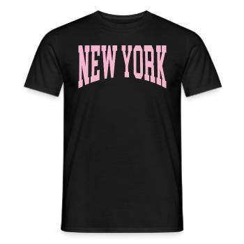New York - T-shirt homme - noir - Devant - AI Model Male 178 light (178cm)