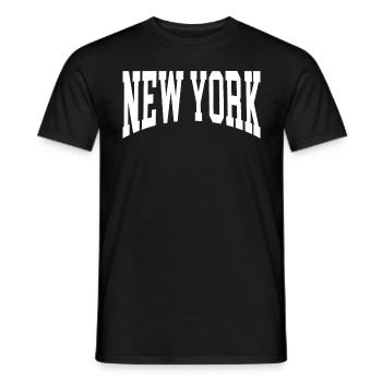 New York - T-shirt homme - noir - Devant - AI Model Male 178 light (178cm)