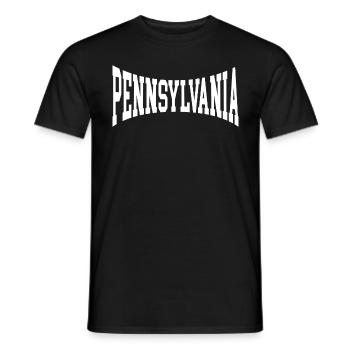 Pennsylvania - Men's T-Shirt - black - Front - AI Model Male 178 light (178cm)