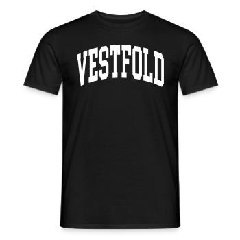 Vestfold - T-shirt homme - noir - Devant - AI Model Male 178 light (178cm)