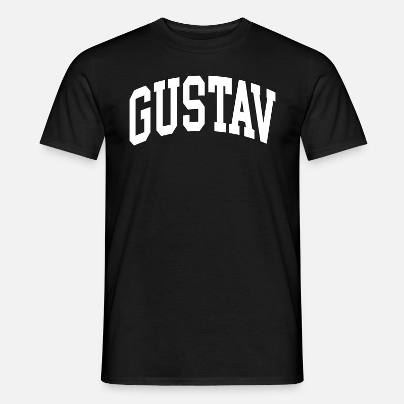 Gustav - Männer T-Shirt - Schwarz