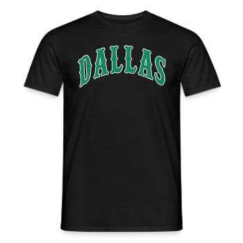 Dallas - Männer T-Shirt - Schwarz - Vorne - AI Model Male 178 light (178cm)