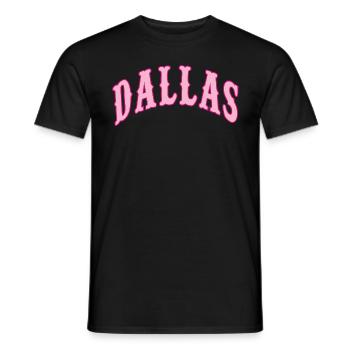 Dallas - Männer T-Shirt - Schwarz - Vorne - AI Model Male 178 light (178cm)
