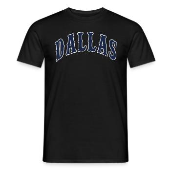 Dallas - Männer T-Shirt - Schwarz - Vorne - AI Model Male 178 light (178cm)