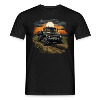 Unimog Off-Road Adventure : un VTT F robuste et puissant - T-shirt homme - noir - Devant - AI Model Male 178 light (178cm)
