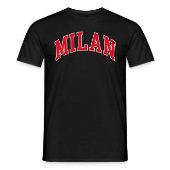 Milan - Männer T-Shirt - Schwarz - Vorne - AI Model Male 178 light (178cm)