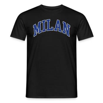 Milan - Männer T-Shirt - Schwarz - Vorne - AI Model Male 178 light (178cm)
