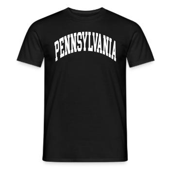 Pennsylvania - Men's T-Shirt - black - Front - AI Model Male 178 light (178cm)