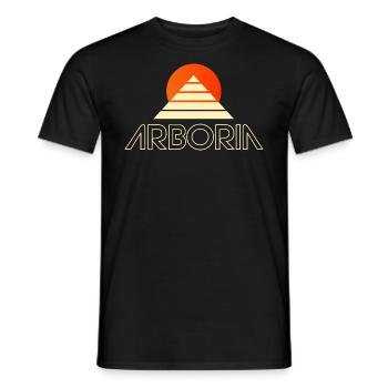 Beyond the Black Rainbow: Arboria Logo - Men's T-Shirt - black - Front - AI Model Male 178 light (178cm)