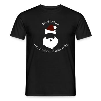 Noël Ho apporte-moi un vin chaud Nikolau - T-shirt homme - noir - Devant - AI Model Male 178 light (178cm)