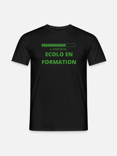 ECOLOGIE-nature-vert - T-shirt homme - noir