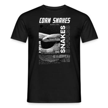 Corn Snake Modern Streetwear Reptile Keeper - T-shirt homme - noir - Devant - AI Model Male 178 light (178cm)