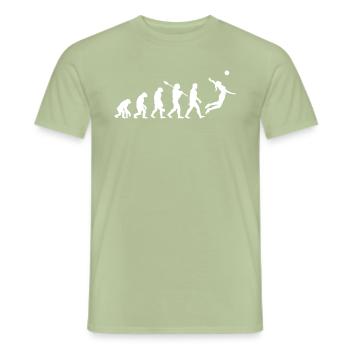Volley-ball Evolution - T-shirt homme - vert sauge - Devant - AI Model Male 178 light (178cm)