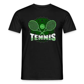 Le tennis - T-shirt homme - noir - Devant - AI Model Male 178 light (178cm)
