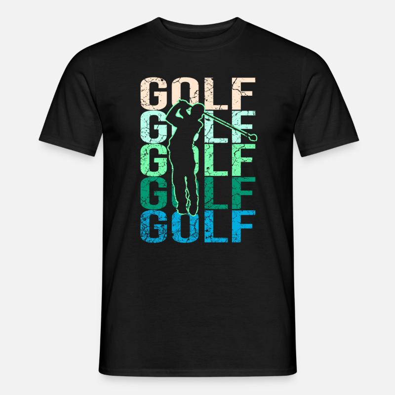 Golf - Männer T-Shirt - Schwarz