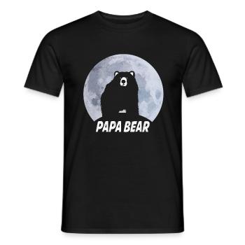 Papa Bear stolzer Vater Vatertag - Männer T-Shirt - Schwarz - Vorne - AI Model Male 178 light (178cm)