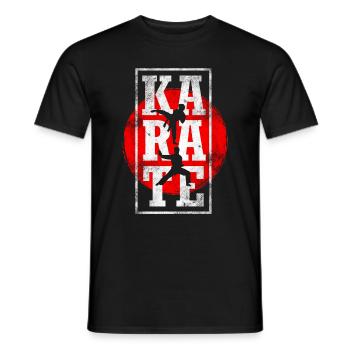 karaté - T-shirt homme - noir - Devant - AI Model Male 178 light (178cm)