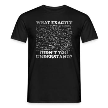 Formeln Physik Mathematik Lustig - Männer T-Shirt - Schwarz - Vorne - AI Model Male 178 light (178cm)
