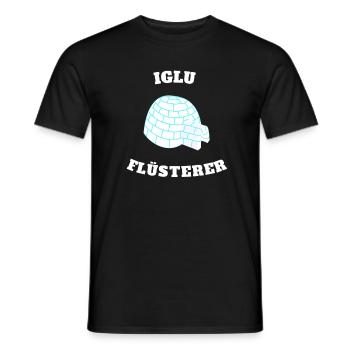 Iglu Igloo Flüsterer Geschenk - Männer T-Shirt - Schwarz - Vorne - AI Model Male 178 light (178cm)