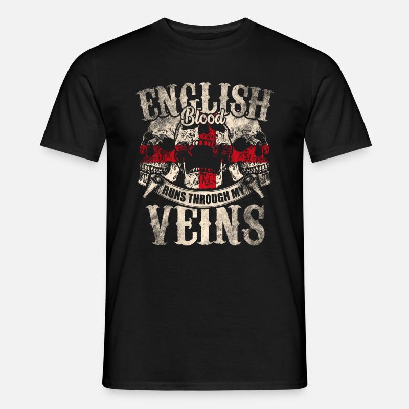 England Engländer - Männer T-Shirt - Schwarz