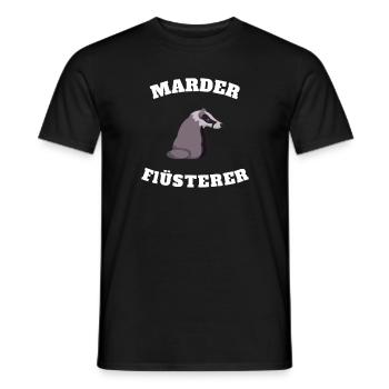 Marder Flüsterer - Männer T-Shirt - Schwarz - Vorne - AI Model Male 178 light (178cm)