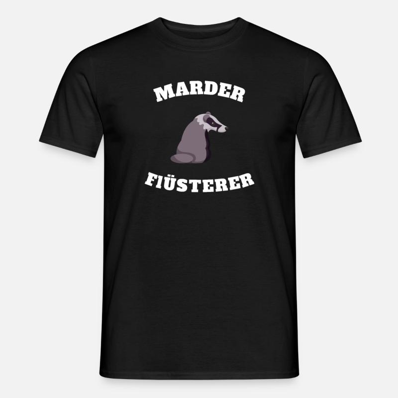 Marder Flüsterer - Männer T-Shirt - Schwarz