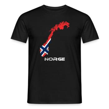 Norwegen - Männer T-Shirt - Schwarz - Vorne - AI Model Male 178 light (178cm)
