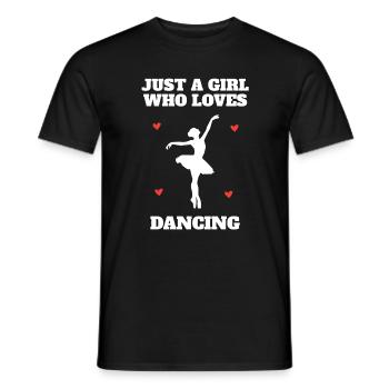 Ballet Dancer Dancing For Woman Girl Gift - Männer T-Shirt - Schwarz - Vorne - AI Model Male 178 light (178cm)