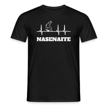 Nasenaffe - Männer T-Shirt - Schwarz - Vorne - AI Model Male 178 light (178cm)