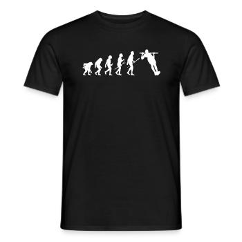 Calisthenics Callisthenics pull up - Men's T-Shirt - black - Front - AI Model Male 178 light (178cm)